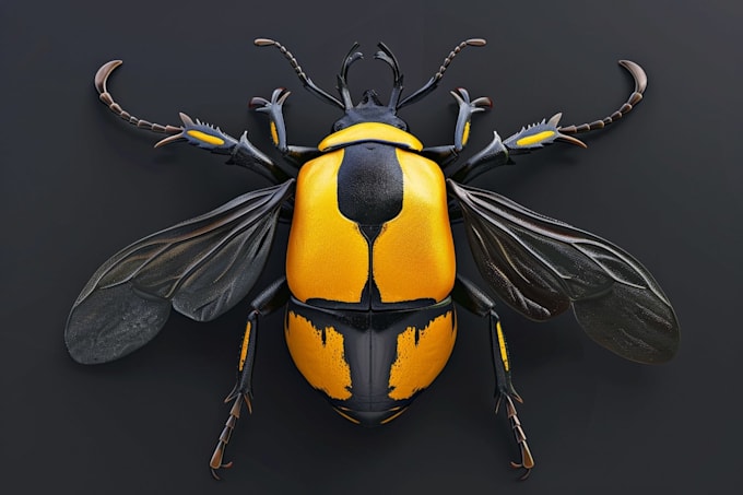 do realistic insect illustrations