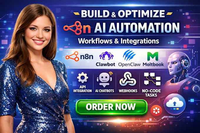 build, fix, and optimize n8n, moltbook, clawbot and openclaw setup