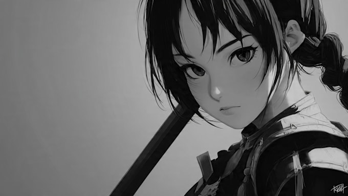 character  art in anime style
