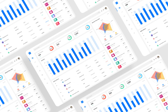 design saas UI UX, dashboard, admin panel, and web application design in figma