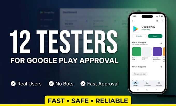 test your android app with real users 12 testers 20 testers mobile app testing