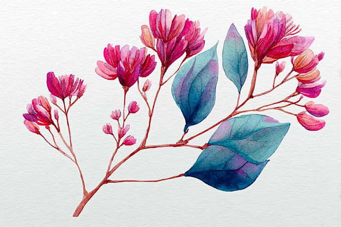 draw a unique watercolor illustration
