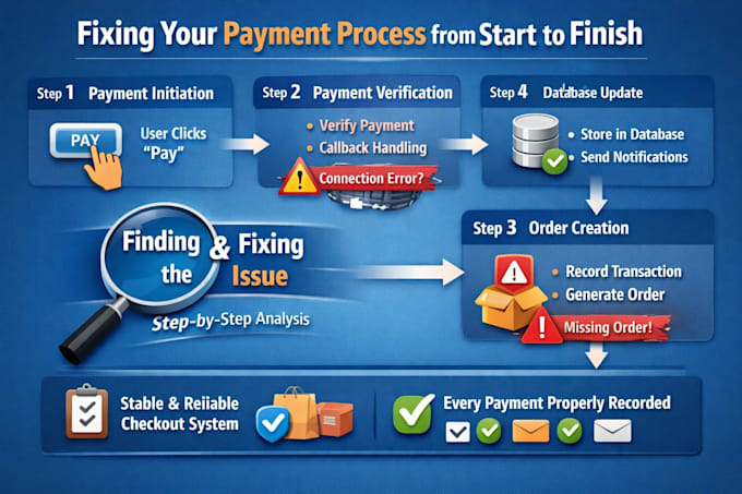 fix payment successful but order not updating or not received issue
