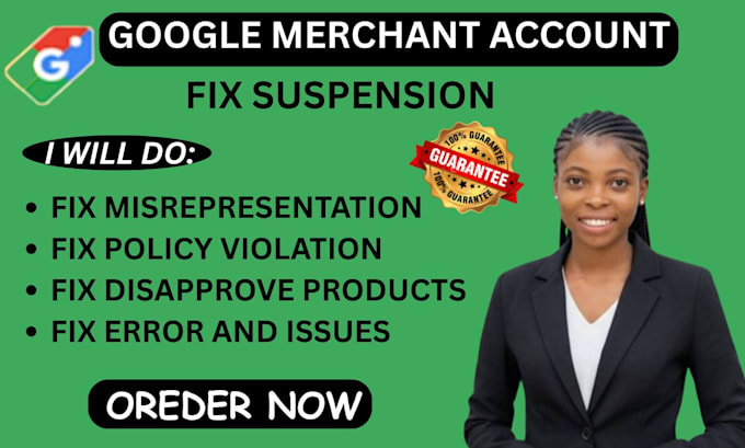 fix suspended google merchant account and product disapproval issues