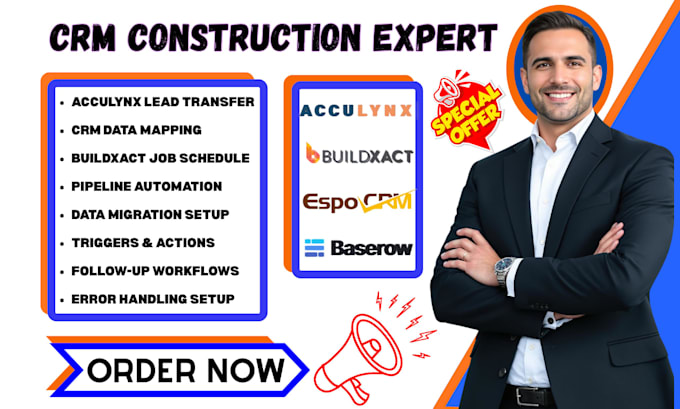 automate acculynx lead transfer buildxact job data espocrm zapier integration