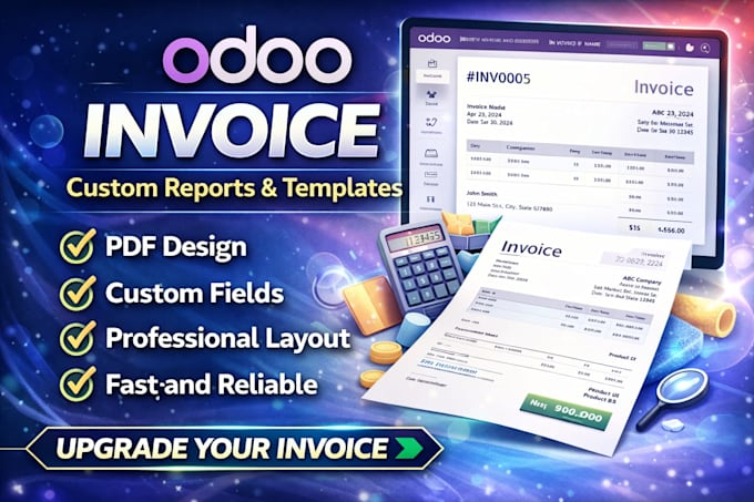 design and customize odoo invoice, quotation and PDF reports