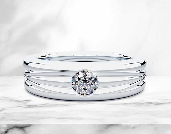 create professional high end 3d cad jewelry realistic rendering and animation