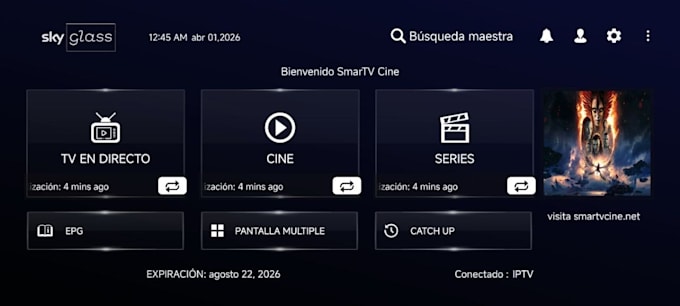 develop iptv app, UI design iptv, smart tv , ott platform , iptv app panel