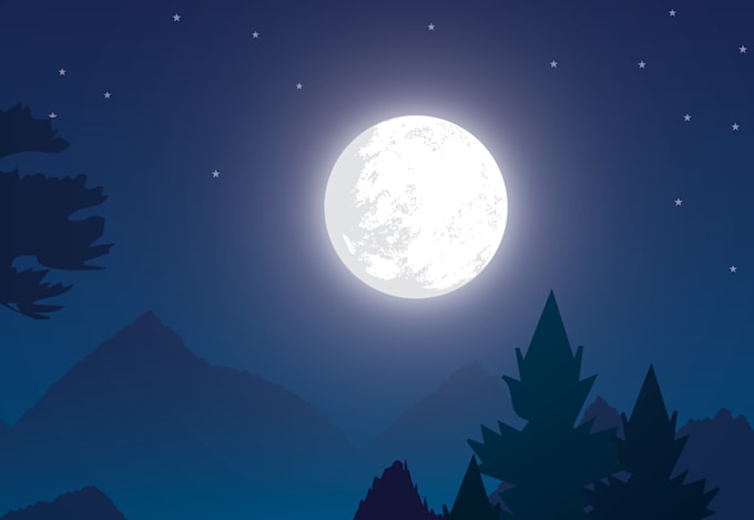 create a custom vector landscape illustration