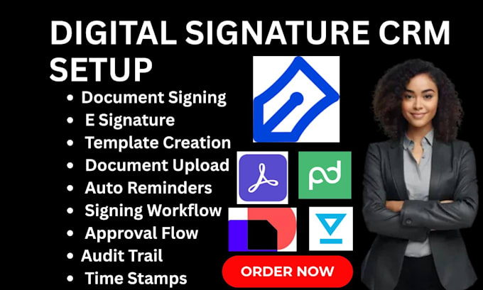 setup digital signature CRM docusign pandadoc hellosign adobesign rightsignature