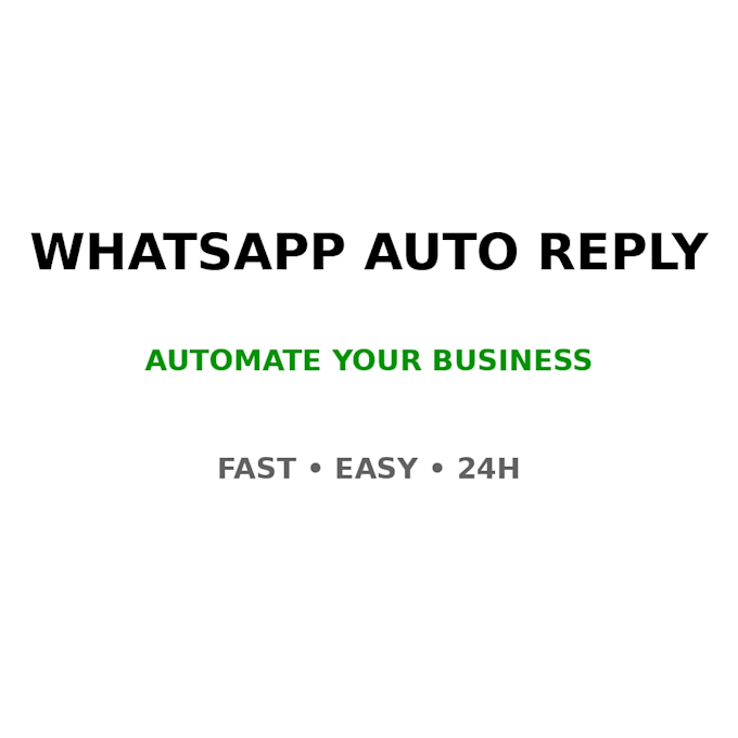 create whatsapp auto reply system