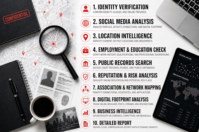 do background check due dilligence osint research and social media investigation
