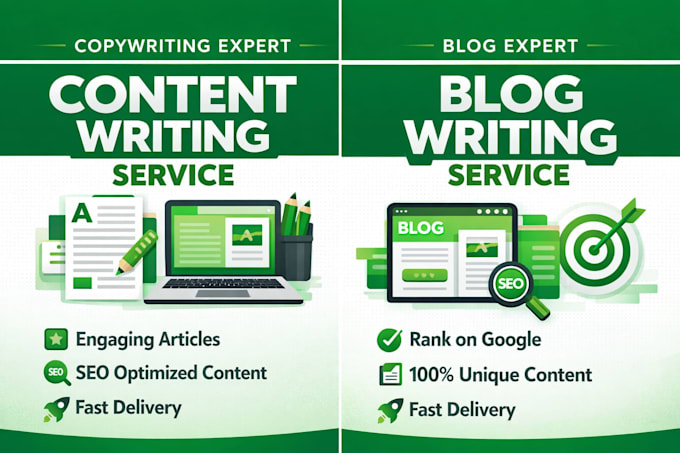write SEO blog articles and website content