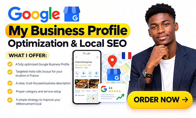 google my business profile optimization référencement local france seo maps