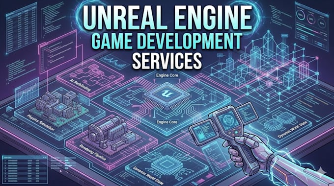 unreal engine game development, develop unreal engine game, ue5, 6 blueprints