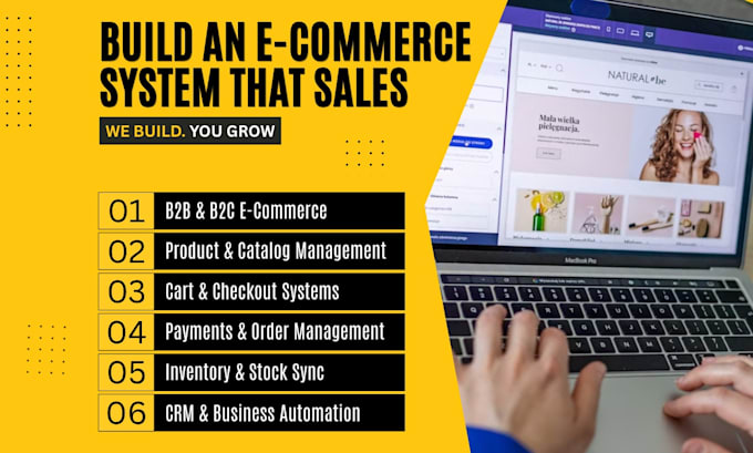build a custom ecommerce website and online store