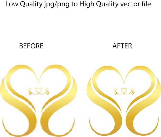 low res to high quality vector tracing