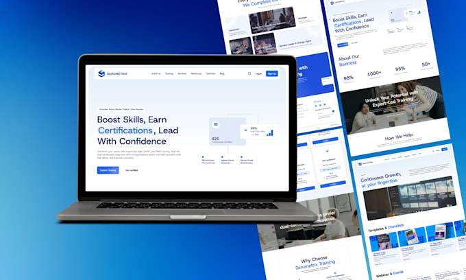 design and develop a modern custom saas or tech website
