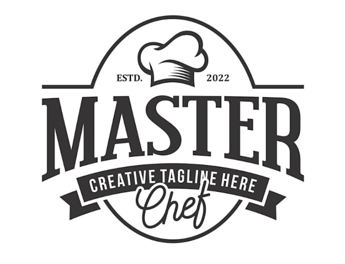 make creative and professional chef logo for your brand