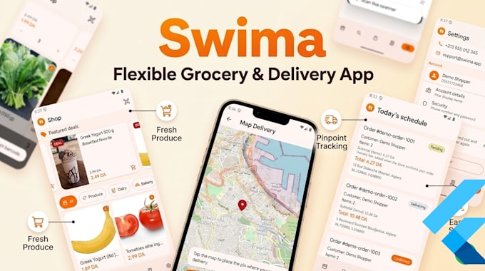 design modern flutter UI and professional mobile app screens