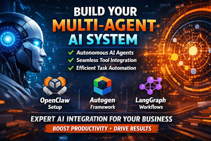 setup multi agent ai workflow using openclaw, autogen langgraph ai developer