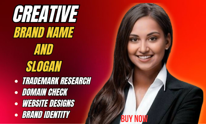 create unique business name, logo, slogan and website