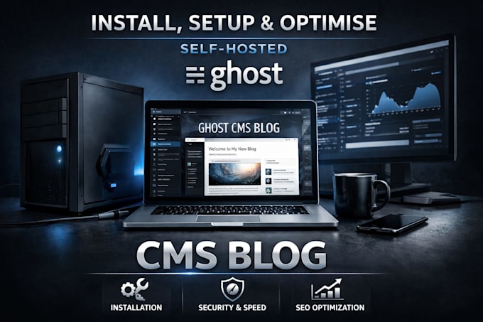 install setup and optimise a self hosted ghost cms blog