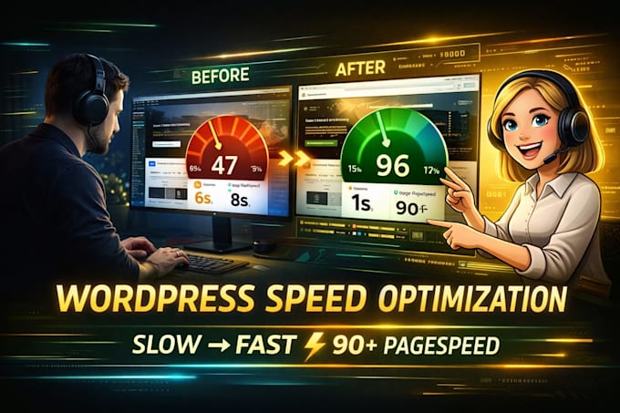 do wordpress speed optimization and fix slow loading issues fast
