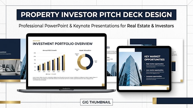 create property investor powerpoint presentation and pitch deck design