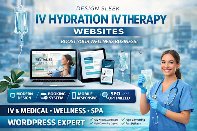 design sleek iv hydration website iv therapy website redesign hydration website