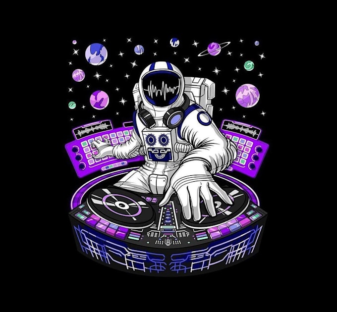 design high quality astronaut mascot logo with free source file