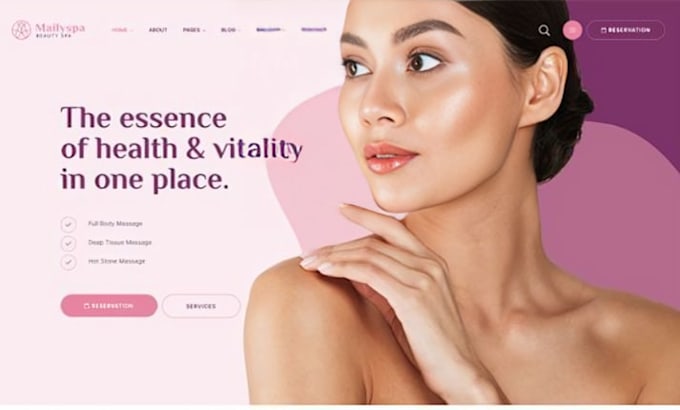 design squarespace botox clinic website cosmetic treatment website