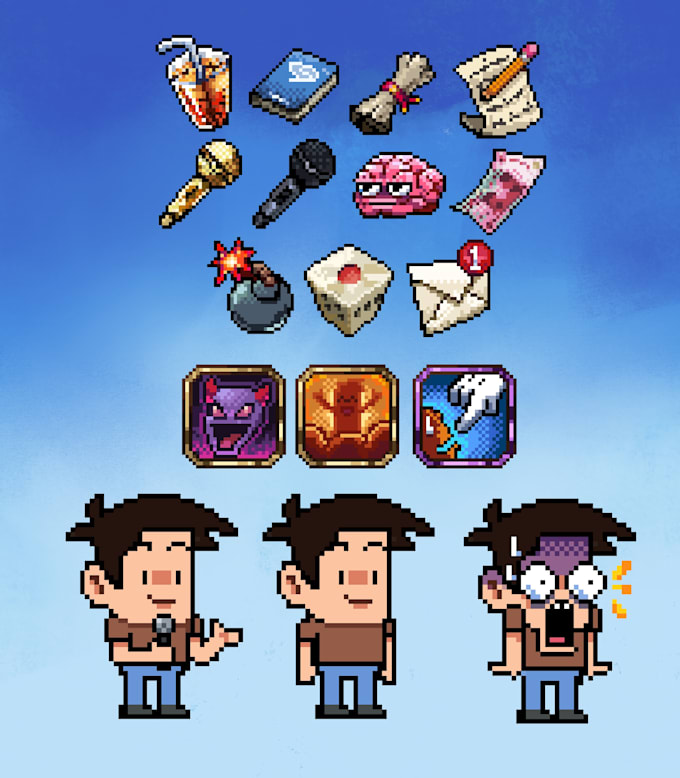 create unique pixel art icons for your game, app, or brand