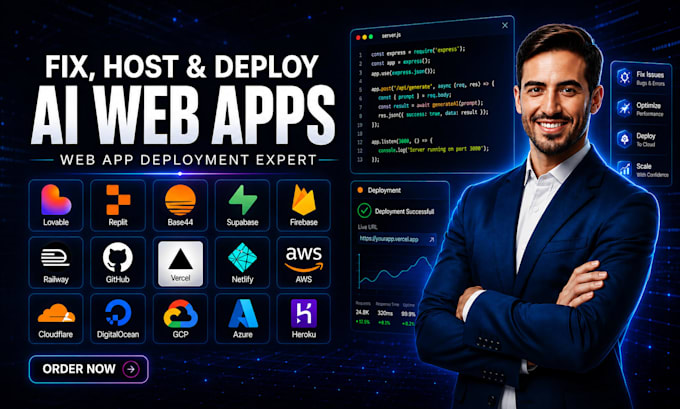 host deploy lovable webapp to vercel netlify replit base44 to aws cloud supabase