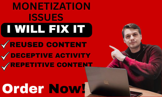 fix youtube monetization issues, reused content, monetization issues