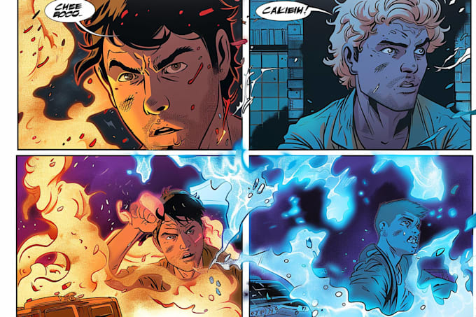 create comic book illustrations in your style