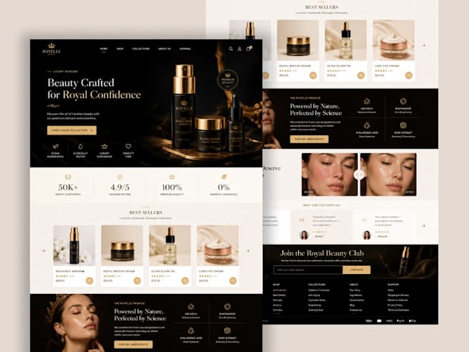 design a professional custom landing page UI UX in figma