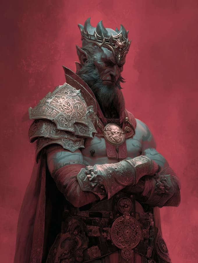 create original fantasy character concept art and design