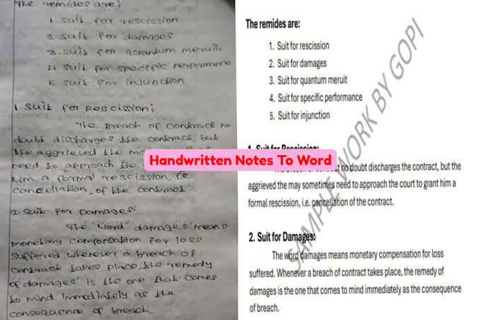 retype scanned PDF ,handwritten document to word