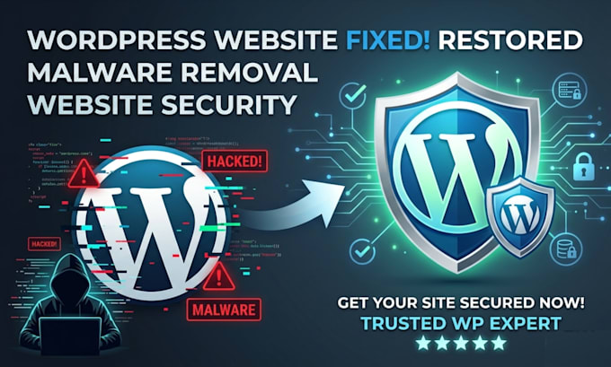 fix hacked wordpress website, wordpress malware removal, website security