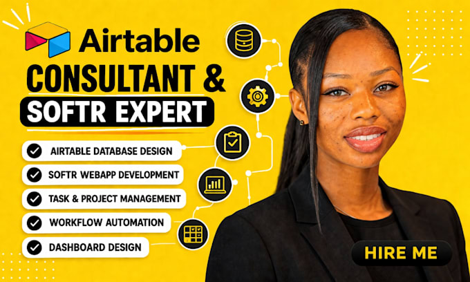 airtable CRM setup, airtable automation, airtable base expert, softr