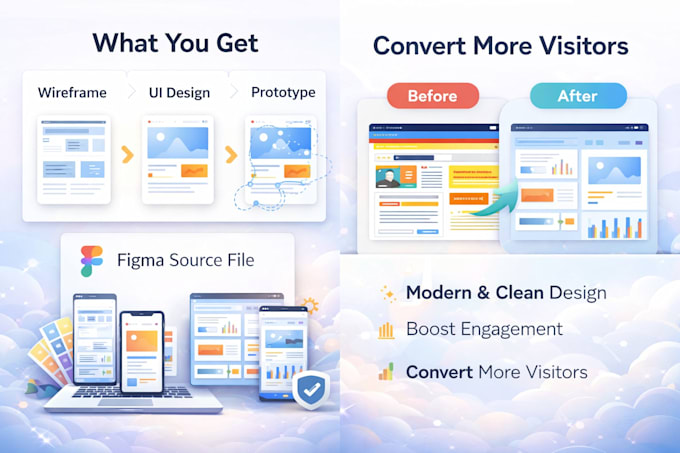Design a modern website ui ux in figma or create your website by Jordan ...