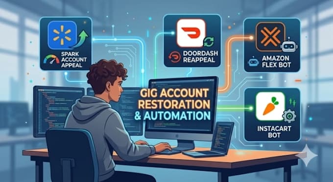 develop amazon flex bot, amazon driver bot, spark bot, doordash instarcart bot