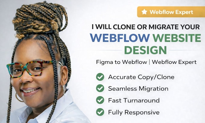 clone or migrate your webflow website design, figma to webflow, webflow expert