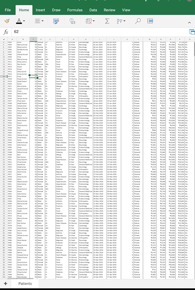 do excel data entry formatting and spreadsheet cleanup