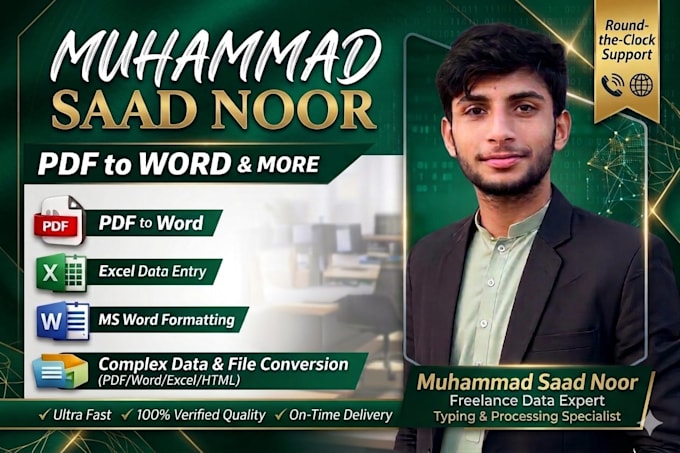 do fast typing, data entry, PDF to word, and copy paste work