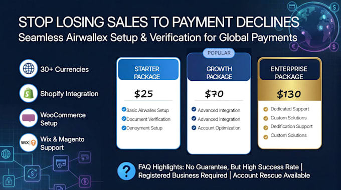 set up airwallex payment gateway and integrate it with shopify or woocommerce