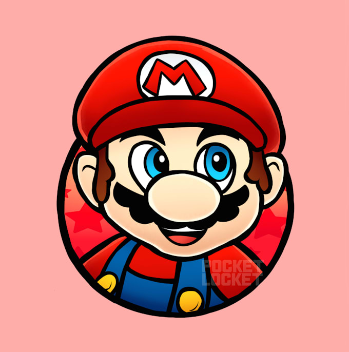 draw mario bros styled art