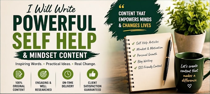 write powerful self help and mindset content