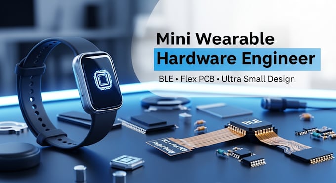 do hardware engineering, for mini wearables, ble, flex pcb, tiny design and iot